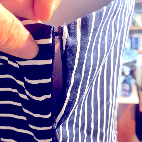 Jumper pantsuit navy/white nautical tag 3X/fit 2X new w/tags NWT peekaboo panel - Picture 4 of 10